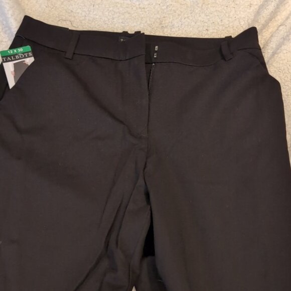 Sz 12 Talbots Black Dress Style Pants - Picture 5 of 7